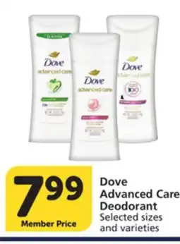 Vons Dove Advanced Care Deodorant offer