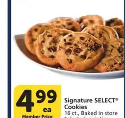 Vons Signature SELECT Cookies offer