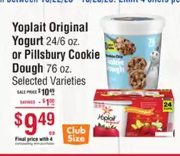 Smart & Final Yoplait Original Yogurt or Pillsbury Cookie Dough offer