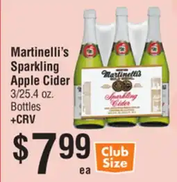 Smart & Final Martinelli's Sparkling Apple Cider offer