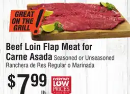 Smart & Final Beef Loin Flap Meat for Carne Asada offer