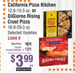 Smart & Final California Pizza Kitchen or DiGiorno Rising Crust Pizza offer