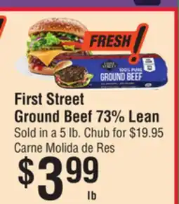 Smart & Final First Street Ground Beef 73% Lean offer