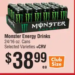 Smart & Final Monster Energy Drinks offer