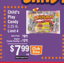 Smart & Final Child's Play Candy offer
