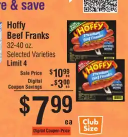 Smart & Final Hoffy Beef Franks offer