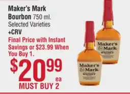 Smart & Final Maker's Mark Bourbon offer