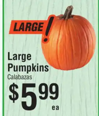 Smart & Final Large Pumpkins offer