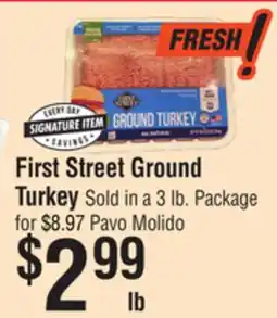 Smart & Final First Street Ground Turkey offer