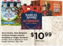 Ralphs Sam Adams, Voodoo Ranger Atomic Pumpkin or Angry Orchard offer