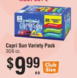 Smart & Final Capri Sun Variety Pack offer