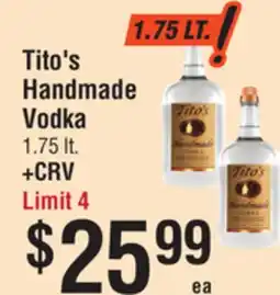 Smart & Final Tito's Handmade Vodka offer