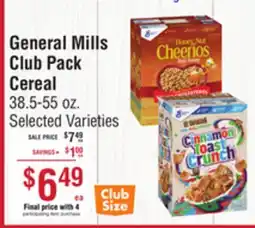 Smart & Final General Mills Club Pack Cereal offer