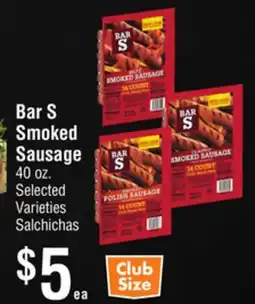 Smart & Final Bar S Smoked Sausage offer