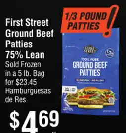 Smart & Final First Street Ground Beef Patties offer