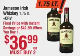 Smart & Final Jameson Irish Whiskey offer