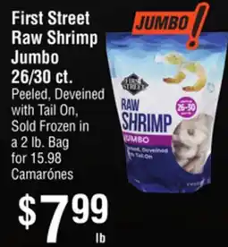 Smart & Final First Street Raw Shrimp Jumbo 26/30 ct offer