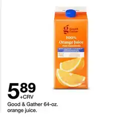 Target Good & Gather orange juice offer