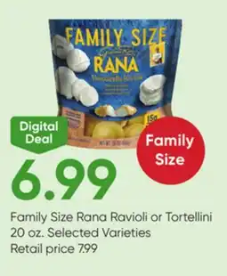 Stater Bros Family Size Rana Ravioli or Tortellini offer