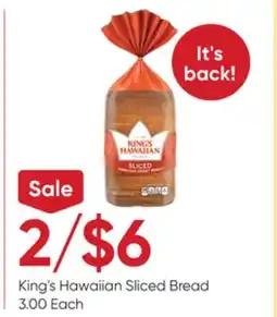 Stater Bros King's Hawaiian Sliced Bread offer