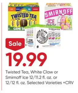 Stater Bros Twisted Tea, White Claw or Smirnoff Ice offer