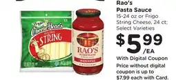 Ralphs Rao's Pasta Sauce offer