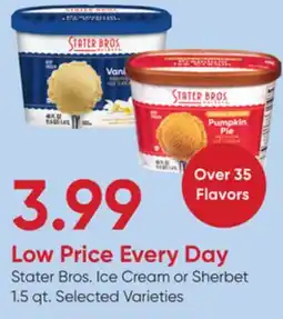 Stater Bros Stater Bros. Ice Cream or Sherbet offer