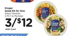 Ralphs Kroger Salad Kit for One offer