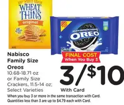 Ralphs Nabisco Family Size Oreos offer