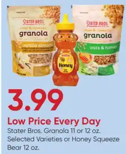 Stater Bros Stater Bros. Granola 11 or 12 oz. Selected Varieties or Honey Squeeze Bear 12 oz offer