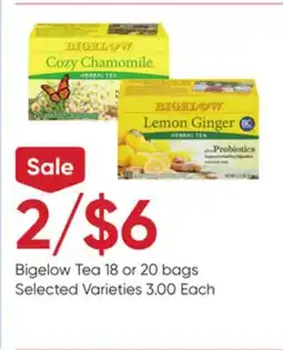 Stater Bros Bigelow Tea offer