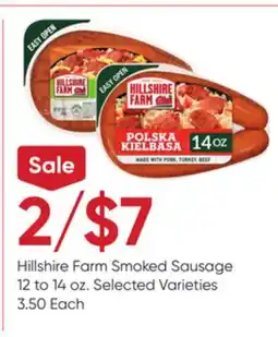 Stater Bros Hillshire Farm Smoked Sausage offer