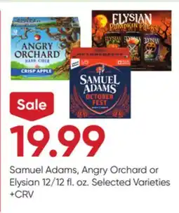 Stater Bros Samuel Adams, Angry Orchard or Elysian offer