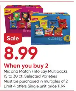 Stater Bros Frito Lay Multipacks offer
