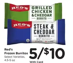 Ralphs Red's Frozen Burritos offer