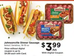 Ralphs Johnsonville Dinner Sausage offer