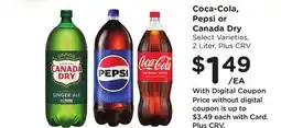 Ralphs Coca-Cola, Pepsi or Canada Dry offer