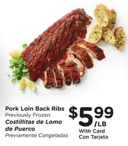 Ralphs Pork Loin Back Ribs offer