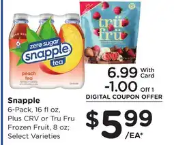 Ralphs Snapple offer