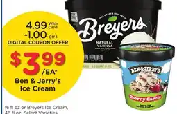 Ralphs Ben & Jerry's Ice Cream offer