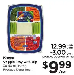 Ralphs Kroger Veggie Tray with Dip offer