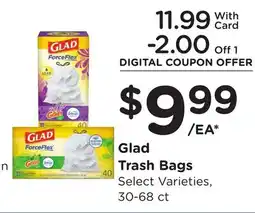 Ralphs Glad Trash Bags offer