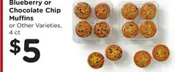 Ralphs Blueberry or Chocolate Chip Muffins offer