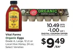 Ralphs Vital Farms Organic Eggs offer