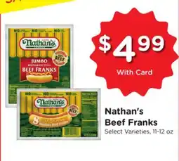 Ralphs Nathan's Beef Franks offer
