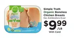 Ralphs Simple Truth Organic Boneless Chicken Breasts offer
