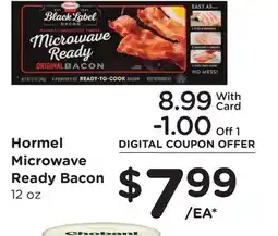 Ralphs Hormel Microwave Ready Bacon offer