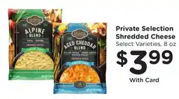Ralphs Private Selection Shredded Cheese offer