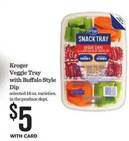 Mariano's Kroger Veggie Tray with Buffalo Style Dip offer