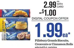Mariano's Pillsbury Grands Biscuits, Crescents or Cinnamon Rolls offer
